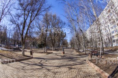 Pushkino, Russia, spring landscape Pushkino, Russia, spring landscape