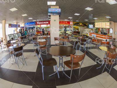 The food court in shopping center