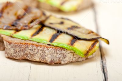 grilled vegetables on bread grilled vegetables on bread