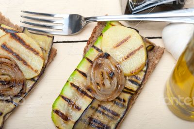 grilled vegetables on bread grilled vegetables on bread