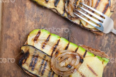 grilled vegetables on bread grilled vegetables on bread