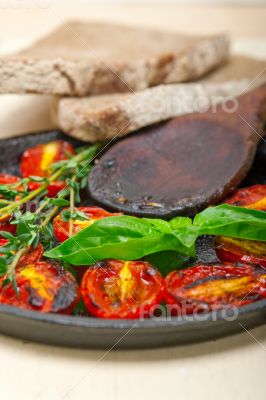 baked cherry tomatoes with basil anf thyme baked cherry tomatoes with basil anf thyme