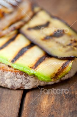 grilled vegetables on bread grilled vegetables on bread