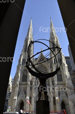 Atlas and St. Patrick framed