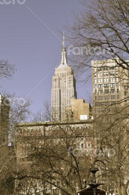 Empire State Building from the Madison Square Park