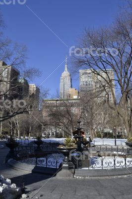 Empire State Building from the Madison Square Park