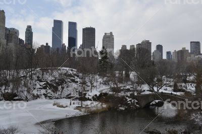 Gapstow bridge and upper west side