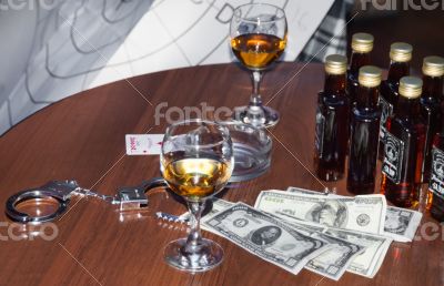 money and whiskey