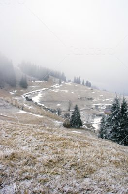 winter calm mountain landscape