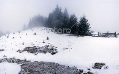 winter calm mountain landscape