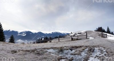 winter calm mountain landscape