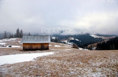 winter calm mountain landscape