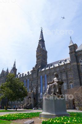 John Carroll statue by Georgetown University