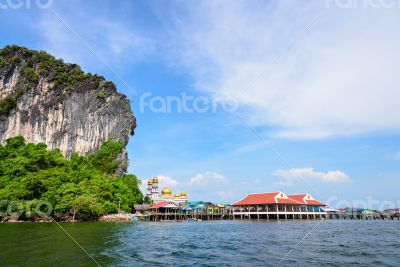 Koh Panyee or Punyi island in summer