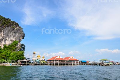 Koh Panyee or Punyi island in summer