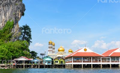 Koh Panyee or Punyi island in summer