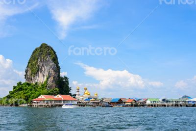 Koh Panyee or Punyi island in summer