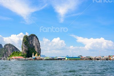 Koh Panyee or Punyi island in summer