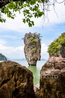 High angle view Khao Tapu island