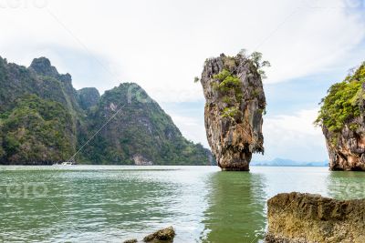 Landscape Khao Tapu or James Bond Island