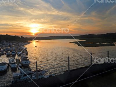 Sunset over Lake