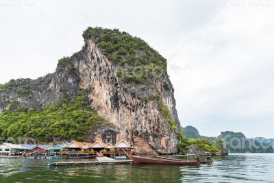 Koh Panyee or Punyi island village is floating