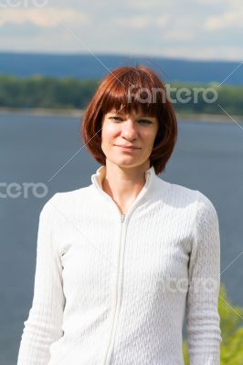 Woman with brown hair
