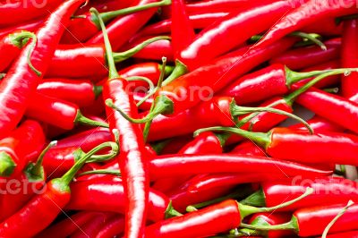Background red hot chili peppers
