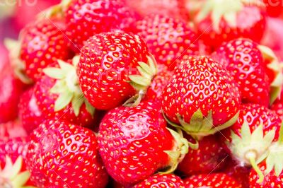 Background strawberries