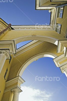 Intricate arched building