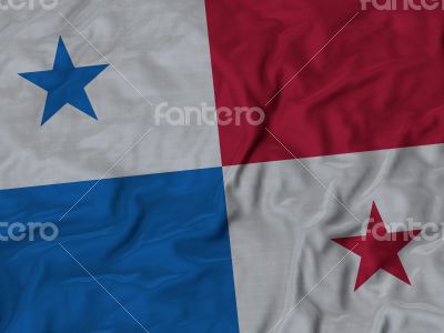 Close up of Ruffled Panama flag