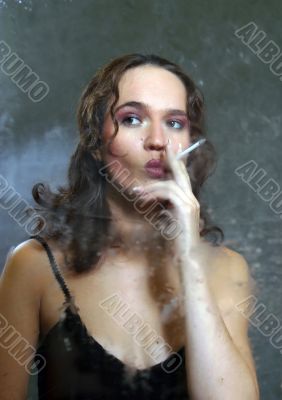 Portrait with a cigarette