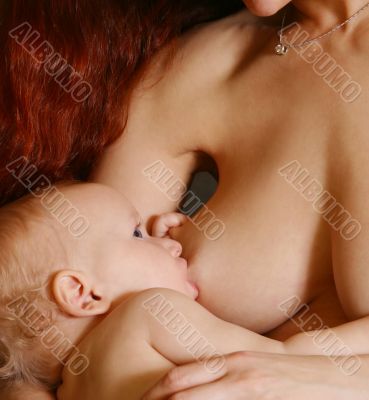 Baby breastfeeding