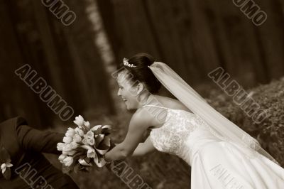 Newly-married couple