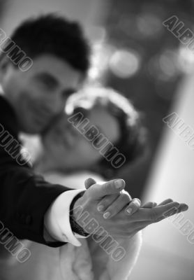 Newly-married couple