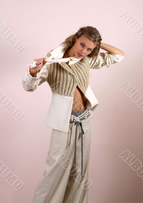 Portrait of the young blonde