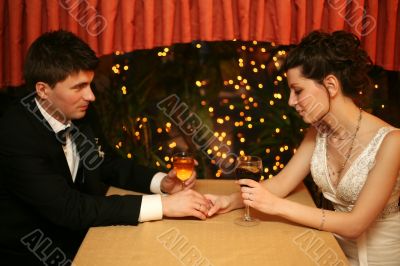 Newly-married couple