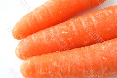 three carrots clouseup