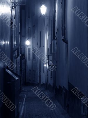 Night street in Old Town.