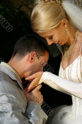 Newly-married couple