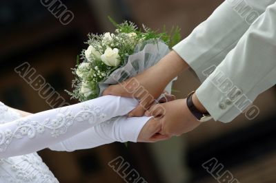 Newly-married couple