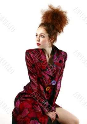 Portrait of the red girl