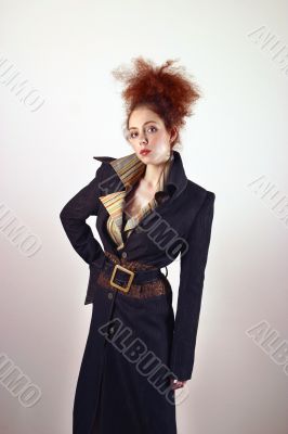 Portrait of the red girl