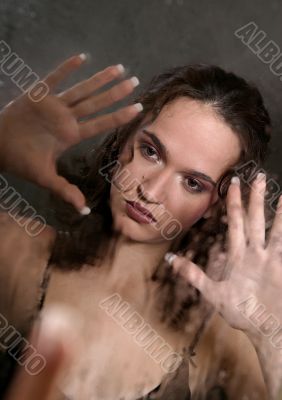 Portrait sad the girl