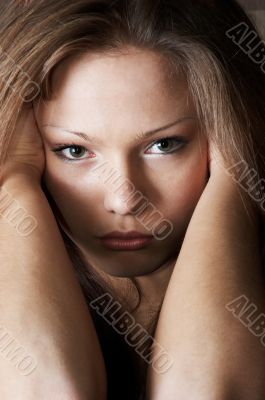 slightly sad glance. color version