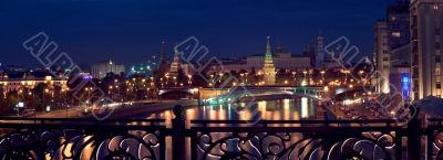 Kremlin panorama, night view