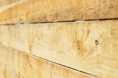Wood boards. Perspective view.