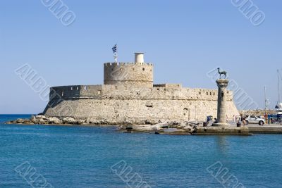 Harbour gates & Lighthouse St. Nicholas, Rhodes
