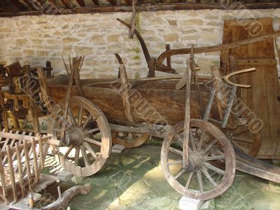 Old wooden cart