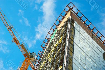 working building crane